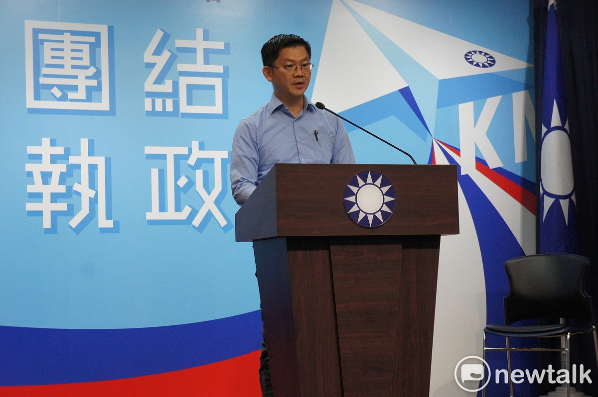 國民黨副發言人黃心華轉述中常會結果。 圖：黃建豪/攝（資料照）