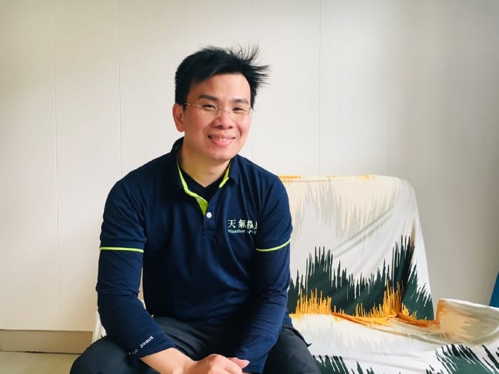 安吉氣象創辦人林偉文自稱「天氣探長」，他認為氣象數據能為商業世界做更好的服務。 圖：創夢市集／提供
