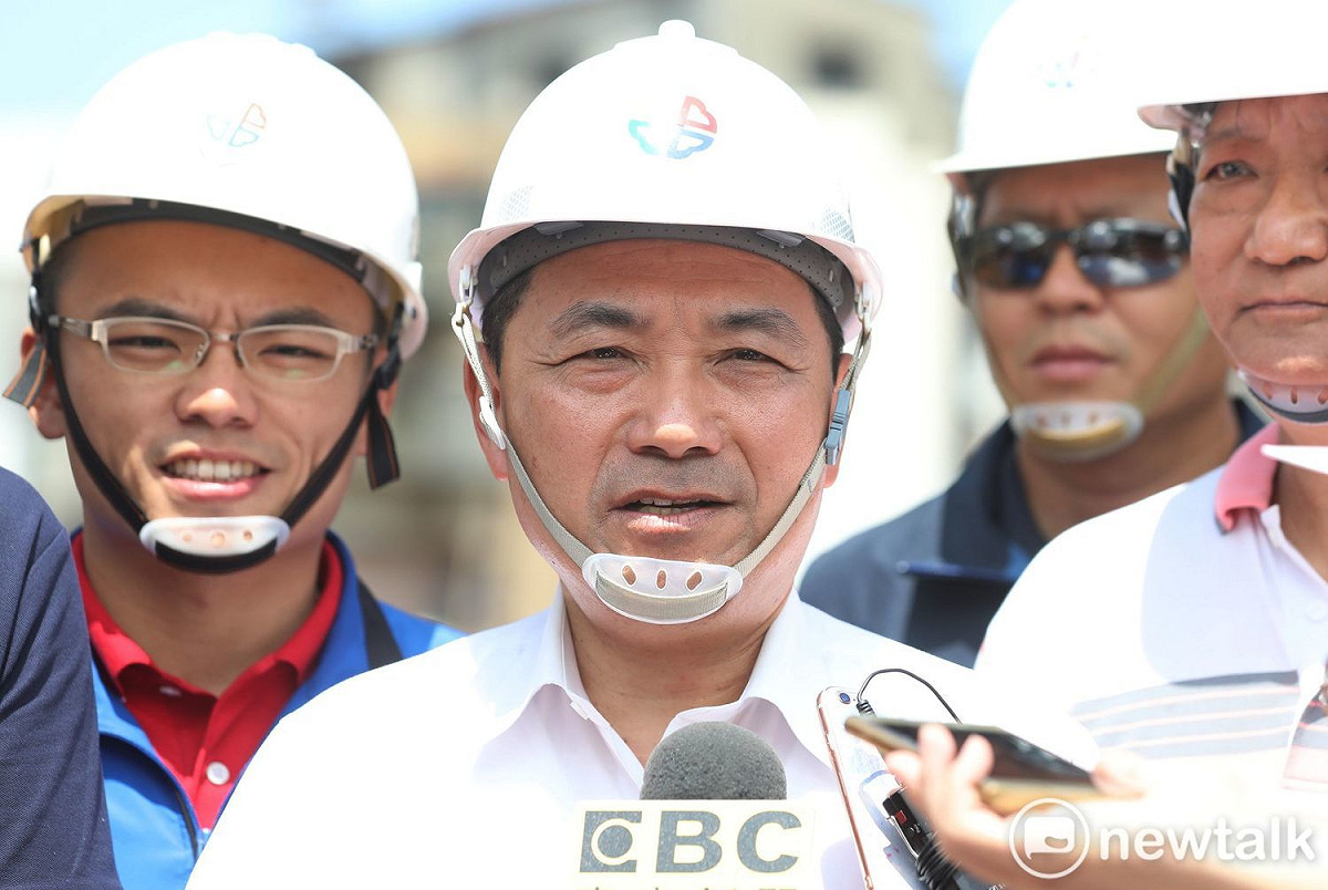 對於去年九合一選舉，政治獻金居全國之冠，政黨補助卻是0元，侯友宜今早表示：「我第一次選舉嘛！」。 圖：王峻昌/攝