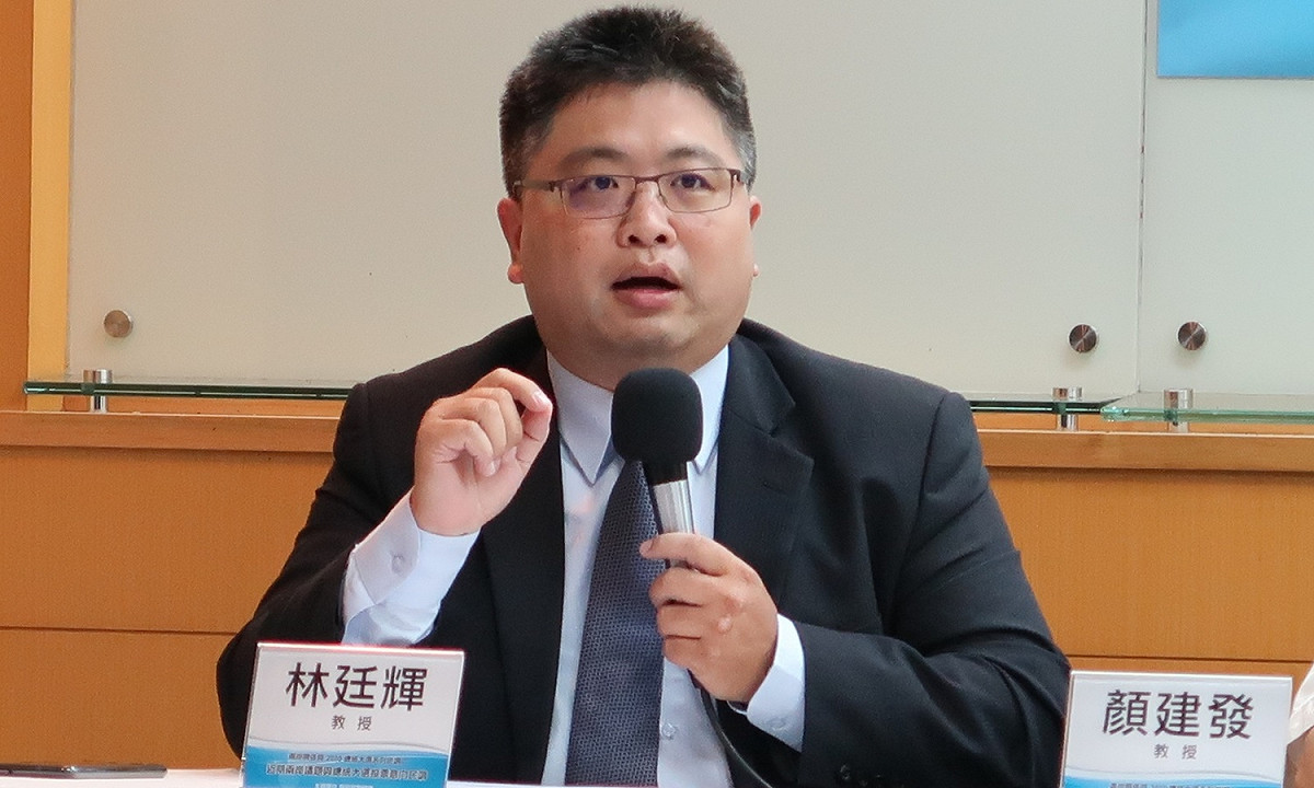 臺灣國際法學會副秘書長林廷輝。 圖：林朝億/攝