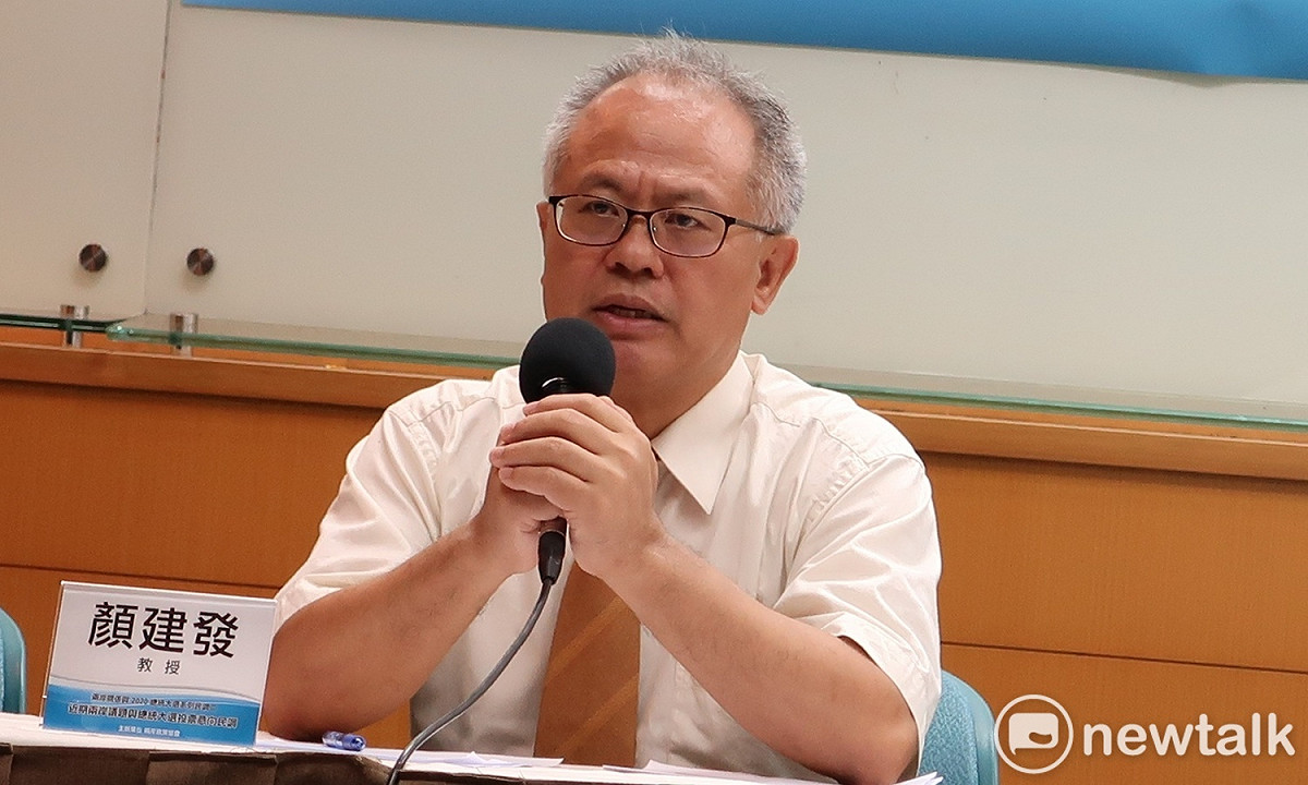 健行科技大學企管系教授顏建發。 圖：林朝億/攝