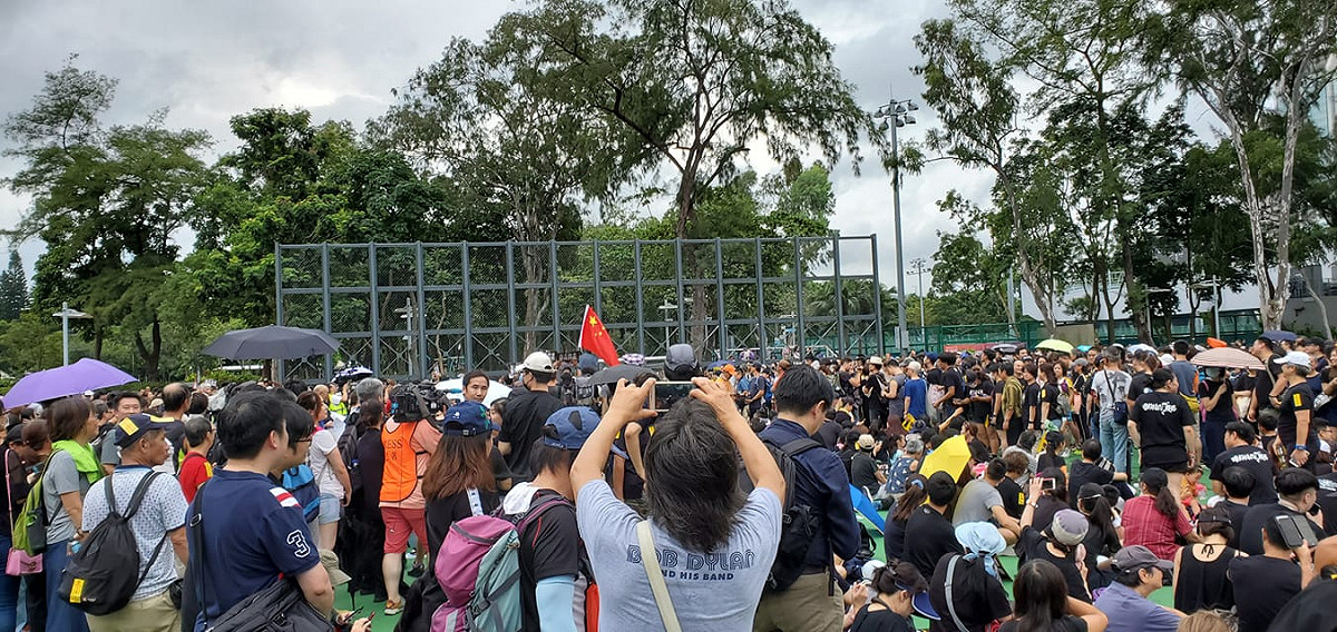 香港反送中818維園大遊行。 圖：取自香港突發事故報料區