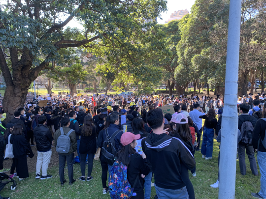 維多利亞公園已擠滿反送中人士。 圖：取自連登討論區