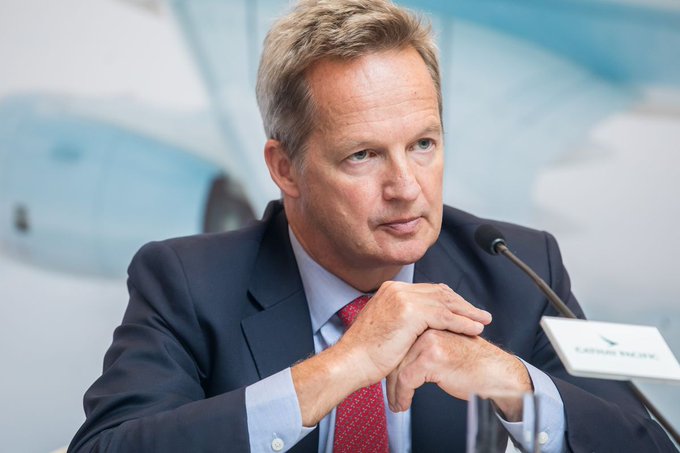 國泰航空前英籍CEO何杲日前辭職下台，令外界相當震驚。 圖：翻攝自EQUITY COMMODITY£$€₹推特