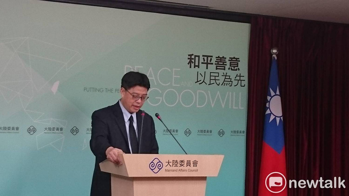 大陸委員會副主委兼發言人邱垂正。 圖：謝莉慧/攝