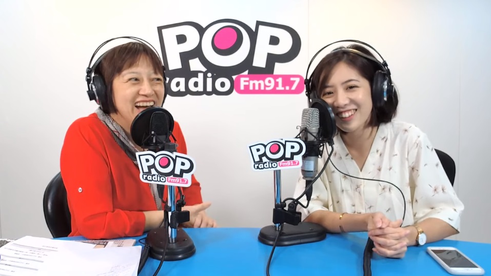 學姊支持柯P「想改變政治文化」的理念，因此決定入黨。 圖：翻攝自《POP搶先爆》