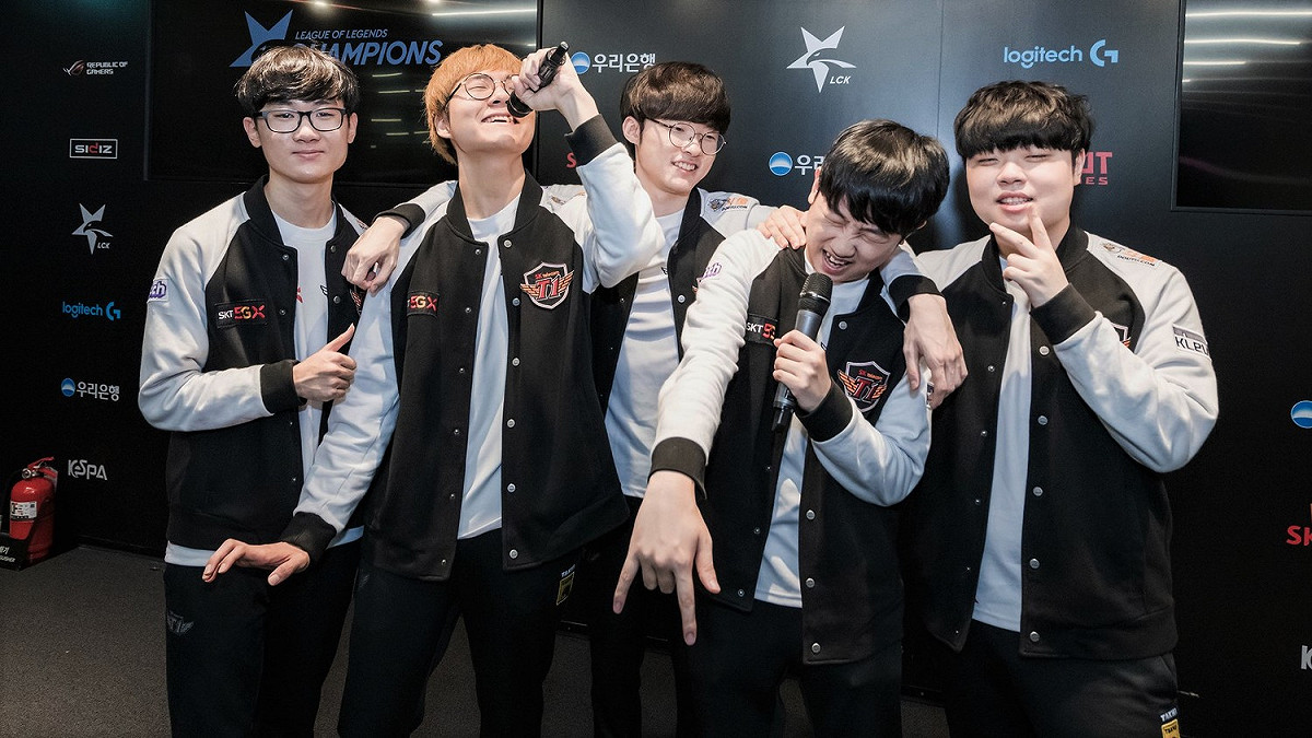 韓國三冠王隊伍 SKT 今（25）日 圖：翻攝自 League of Legends Champions Korea flickr