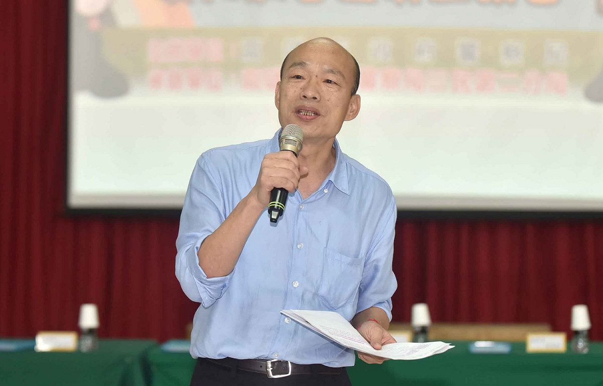 韓國瑜宣布九月起將在高雄部分國中小推行中英雙語教育。 圖：高雄市政府／提供（資料照片）