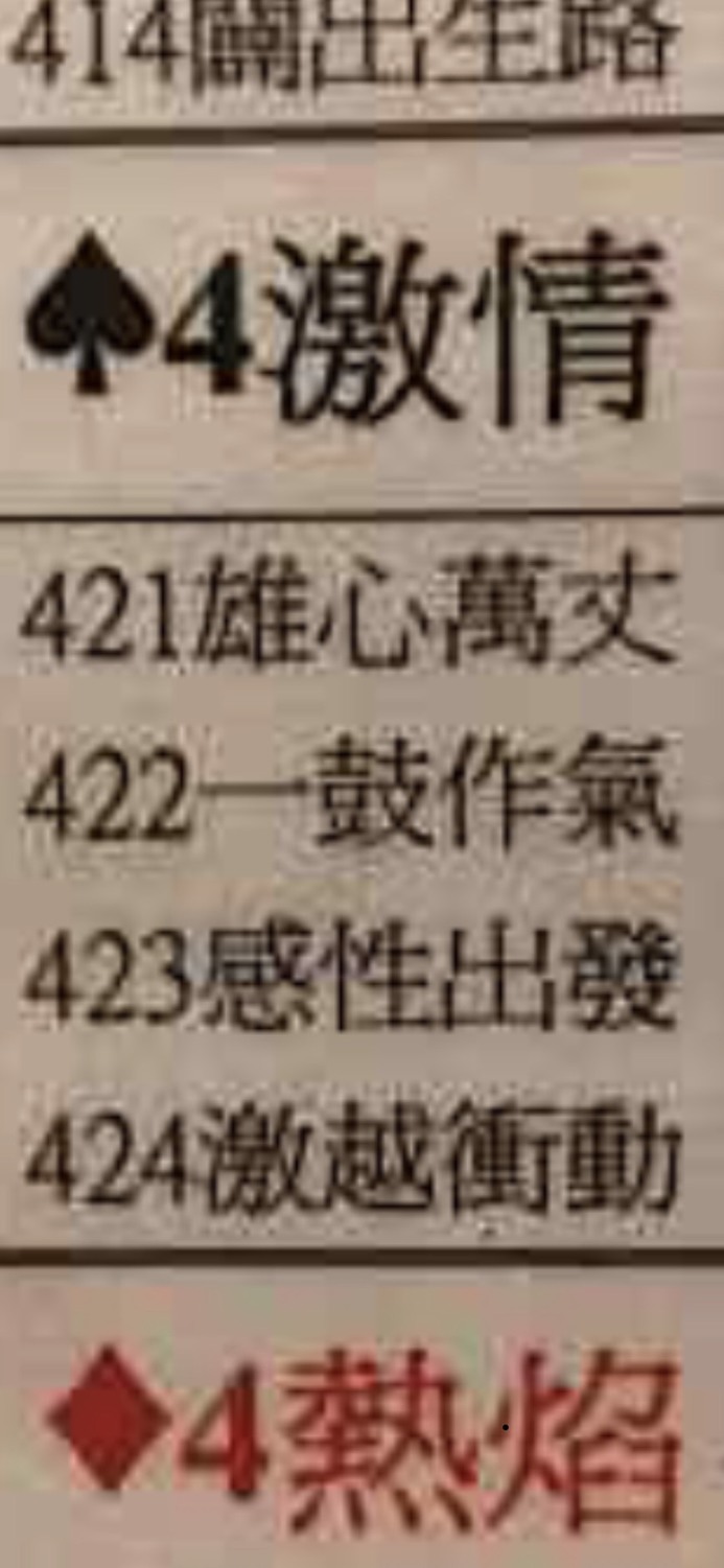 郭台銘抽到「黑桃四」。 圖：郭台銘辦公室 / 提供