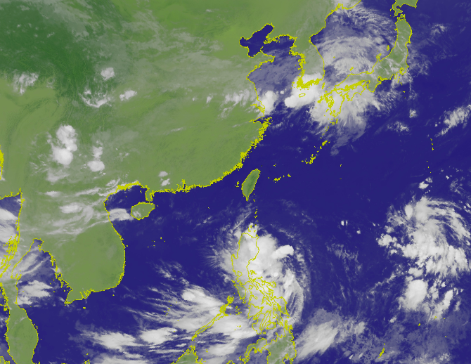 先位於菲律賓東方海面的熱帶性低氣壓，已於今（27）日上午增強為第12號颱風「楊柳」 圖：截自中央氣象局