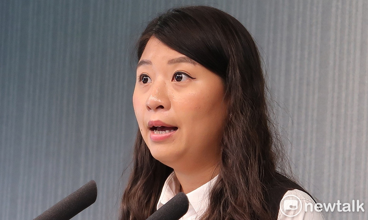 民進黨發言人薛呈懿。 圖：林朝億/攝