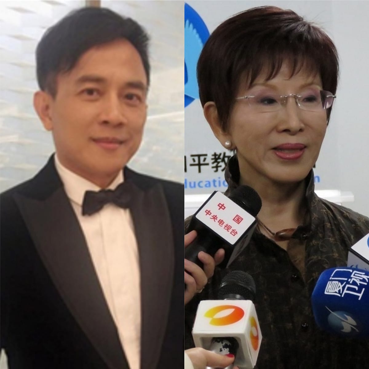 洪秀柱確定南下參選，傳喜樂島盟將派出知名度高的彭文正參選同區，兩人將對上本屆第一高票的民進黨籍王定宇。 圖：新頭殼合成