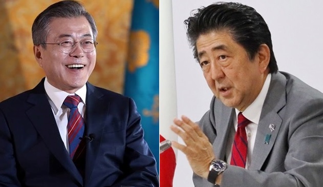 圖：翻攝青瓦台、首相官邸臉書（新頭殼