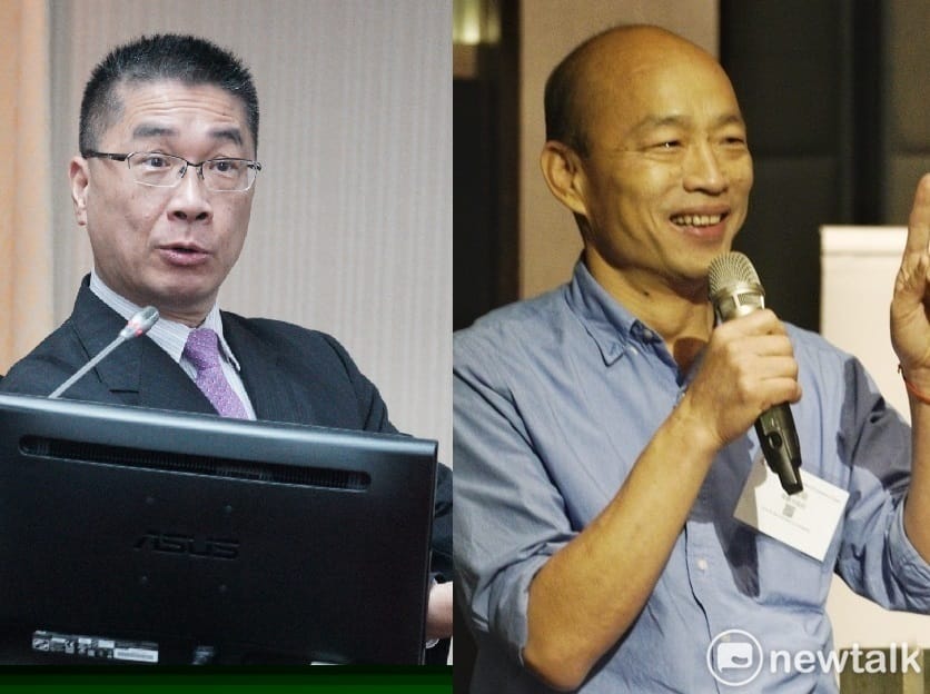 左為內政部長徐國勇，右為高雄市長韓國瑜。 圖：新頭殼合成（資料照片）