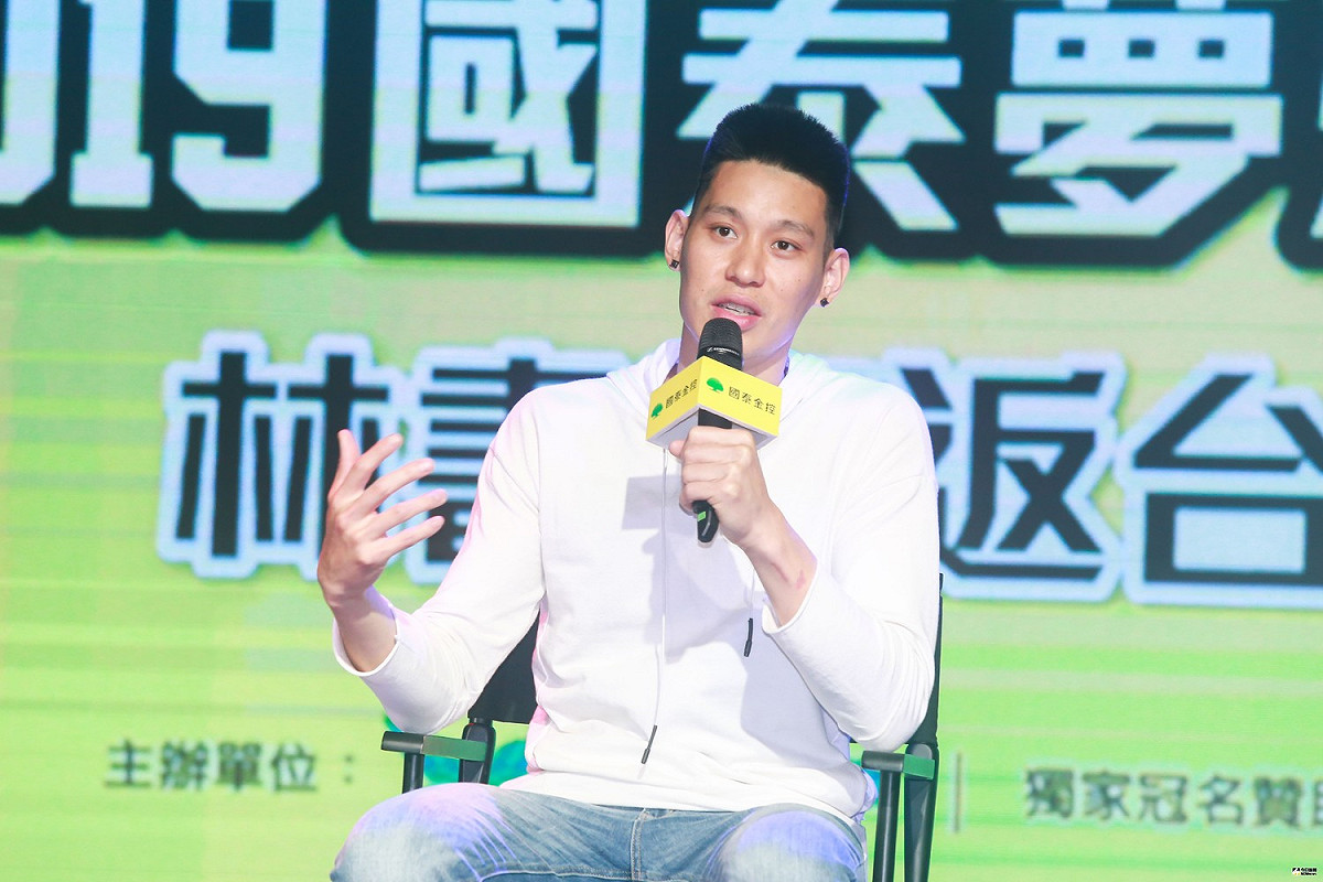 林書豪返台記者會。 圖／記者葉政勳攝 , 2019.07.24