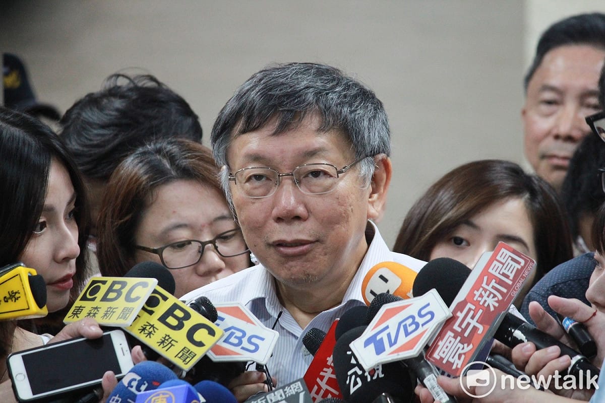 台北市長柯文哲。 圖：新頭殼資料照（周煊惠 ／攝）