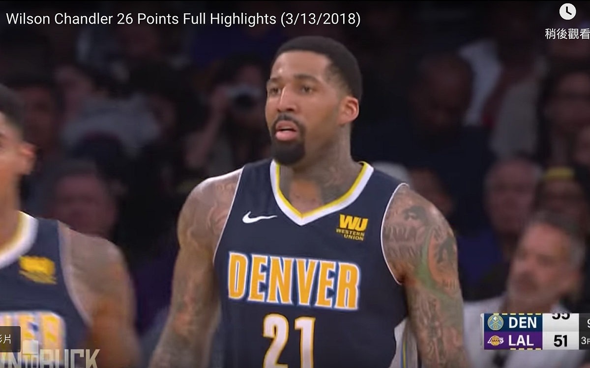 Wilson Chandler。 圖／翻攝自YOUTUBE