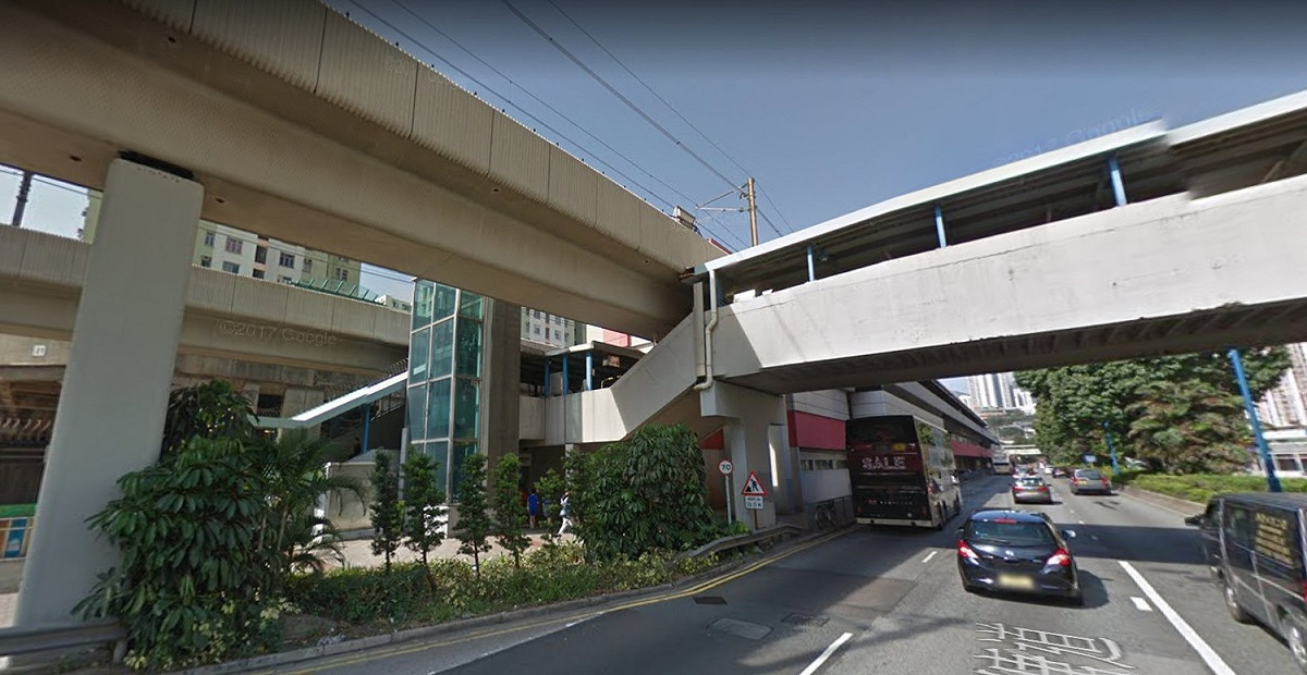 港鐵觀塘線的九龍灣站。 圖：翻攝Google Map街景