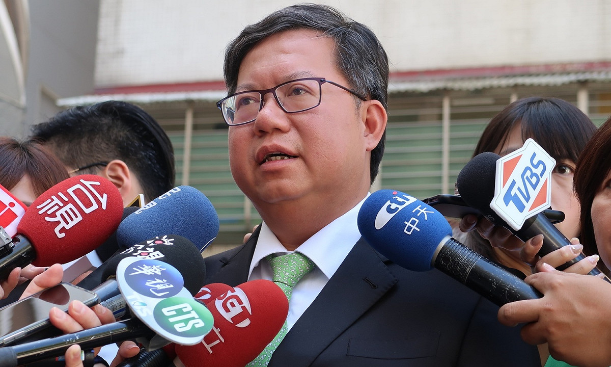 桃園市長鄭文燦。 圖：林朝億/攝