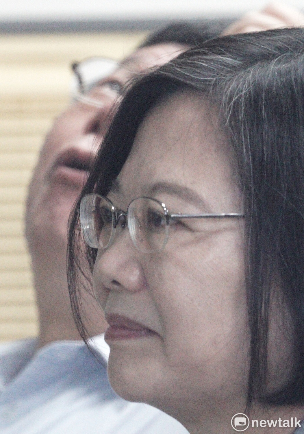 總統蔡英文（右）與台北市長柯文哲（左）。 圖：張良一 / 攝