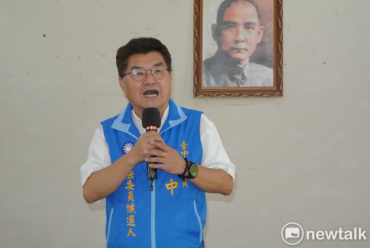 台中市議員李中指民進黨對老兵是「用絕情換一生」。 圖 : 唐復年/攝