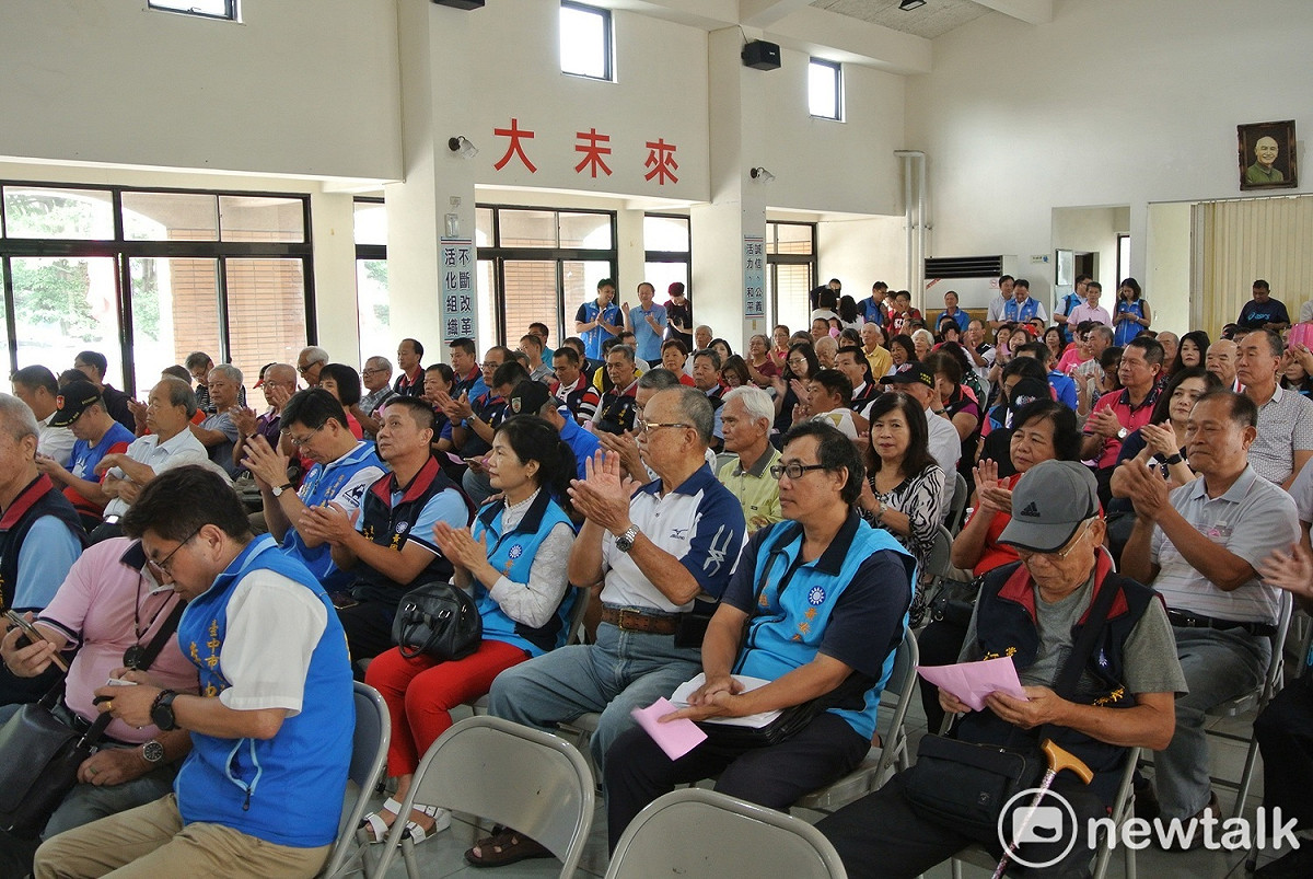 國民黨台中市黨部舉辦向軍人致敬活動。 圖 : 唐復年/攝