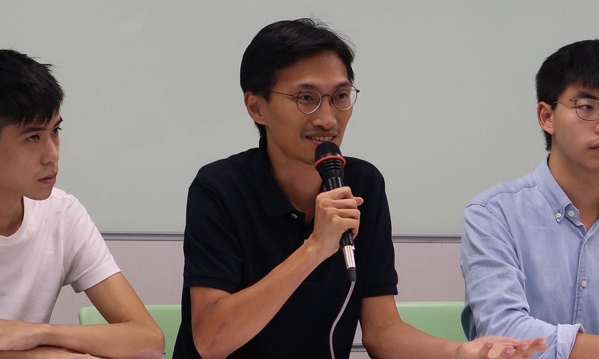 香港立法會議員朱凱迪(圖中)。 圖：林朝億/攝(資料照)