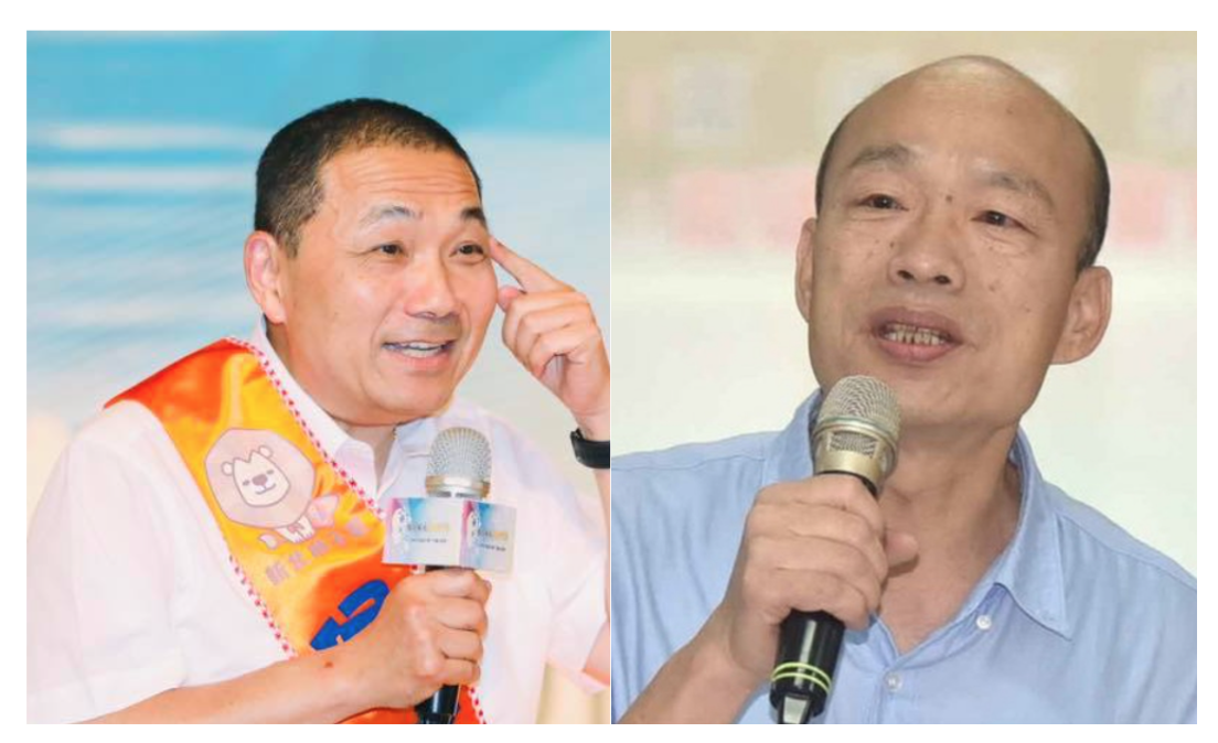 國民黨總統參選人韓國瑜（右）8日將赴新北三重區舉行造勢大會，地主新北市長侯友宜（左）表示，他會以市政為優先。 圖：新頭殼合成