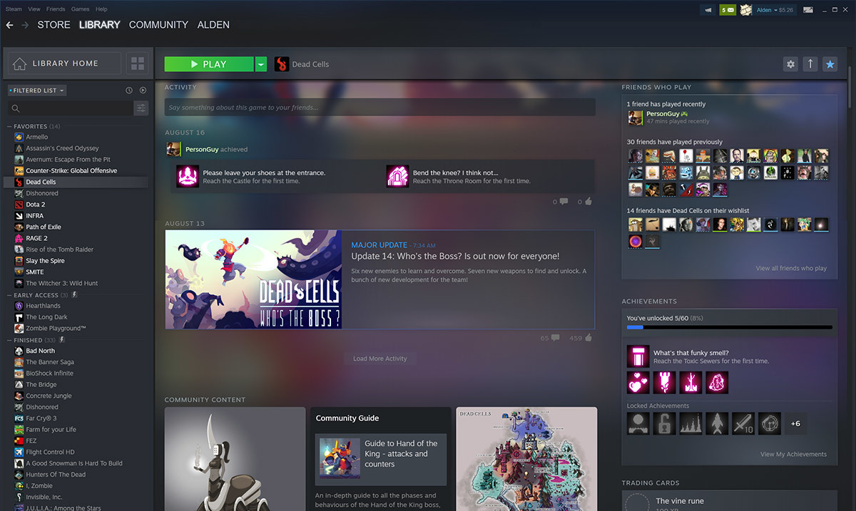 改版後，玩家可輕易掌握好友最近的動態 圖：翻攝自 Steam
