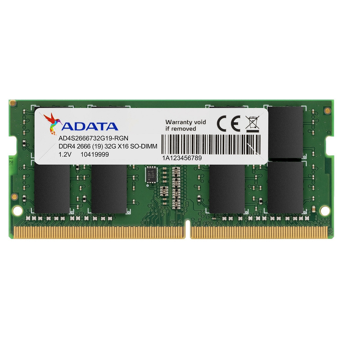 威剛科技今（5）日宣布打造出單支 32GB 的 DDR4-2666 記憶體模組 圖：威剛科技/提供