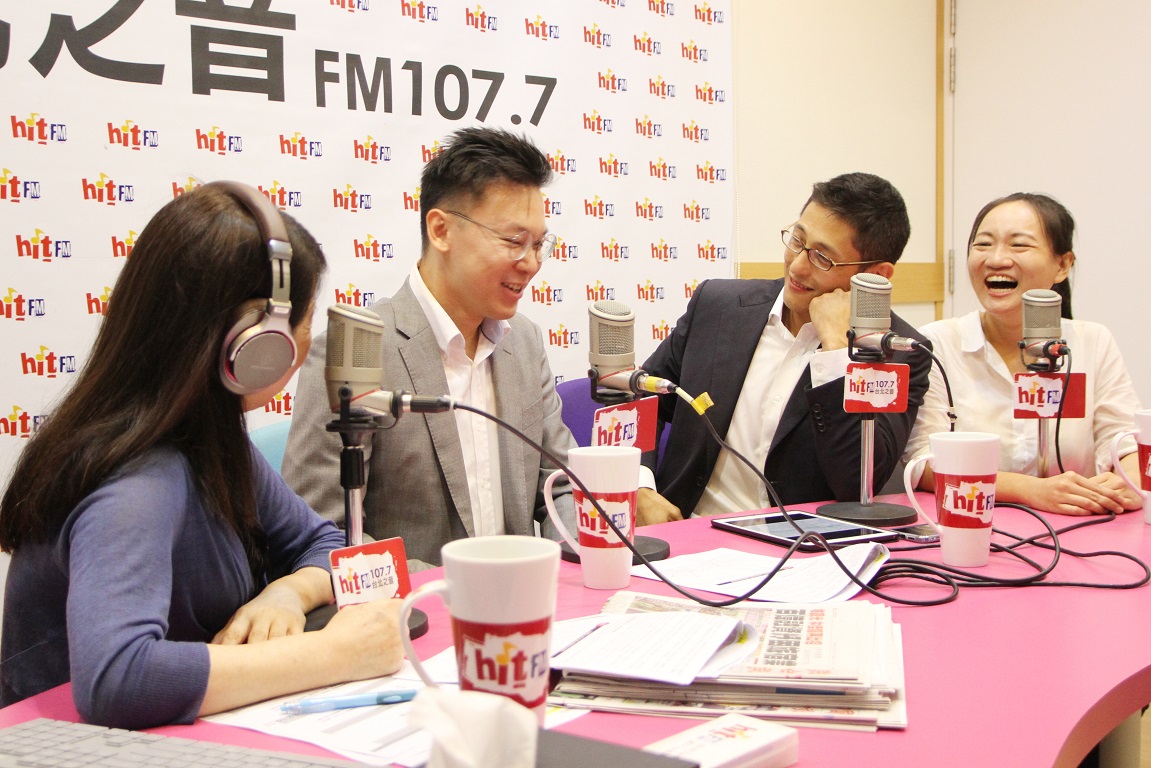吳怡農今天和林飛帆、謝佩芬一起上周玉蔻的廣播節目受訪。 圖：Hit Fm《周玉蔻嗆新聞》製作單位提供