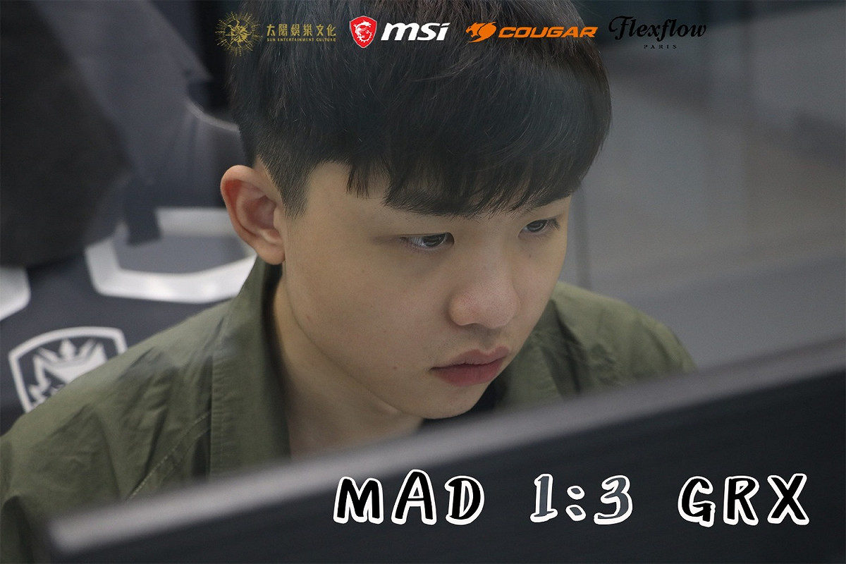 MAD Team以1比3不敵G-Rex Gaming，無緣連兩年征戰世界大賽。 圖：翻攝自MAD TEAM臉書