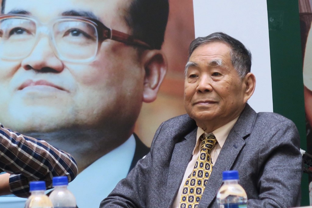 謝聰敏參與彭明敏、魏廷朝的《台灣人民自救宣言》起草，表明台灣前途由人民自決；三人因此被捕並以叛亂罪嫌起訴。 圖/邱萬興攝