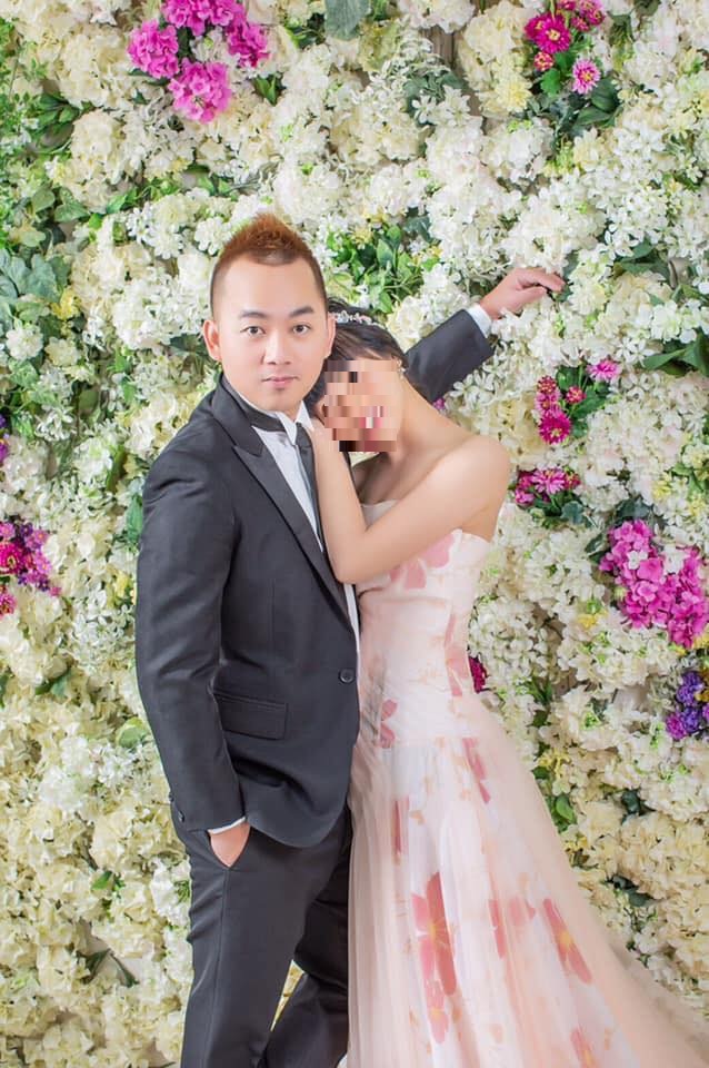 殉職員警薛定岳與未婚妻侯小姐婚紗照。 圖：翻攝侯姍姍臉書