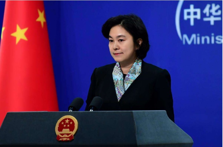 中國外交部發言人華春瑩。 圖：擷自人民日報
