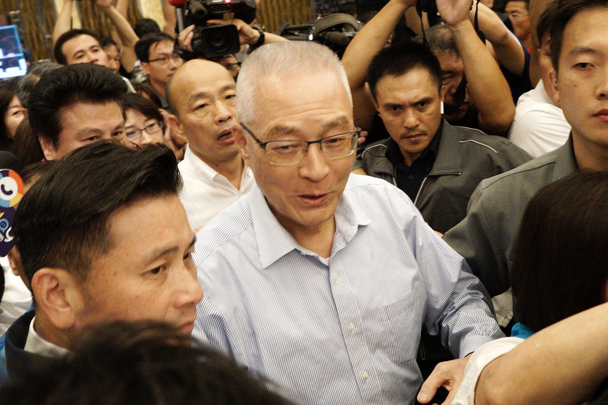 國民黨主席吳敦義也到場。 圖 : 張良一/攝