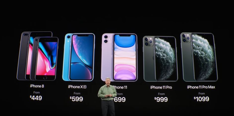 蘋果今凌晨發表iPhone 11三款新機，現有iPhone機款立刻降價。 圖：翻攝自Apple官方YouTube