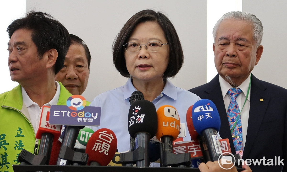 蔡英文強調，朝野共商國是最重要的是真心誠意，不是選舉炒作。 圖：林朝億/攝 (資料照片)
