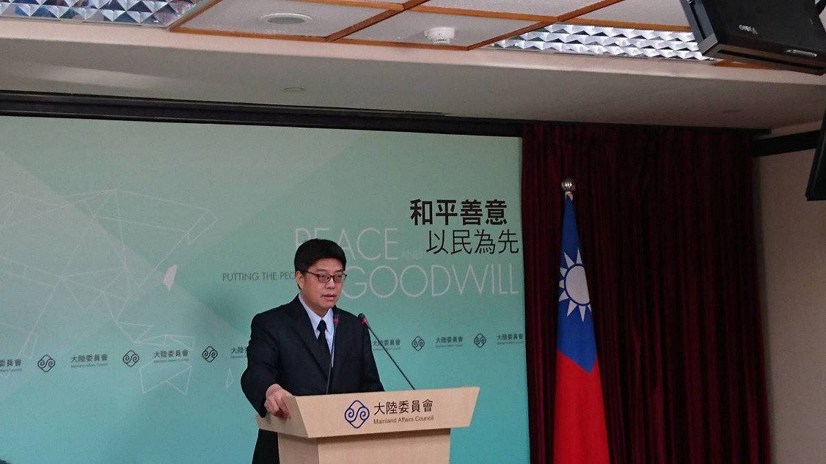 大陸委員會副主委兼發言人邱垂正。 圖：謝莉慧/攝