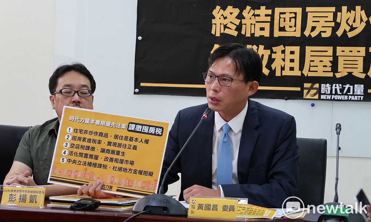 時代力量立委黃國昌（右）。 圖：林朝億/攝