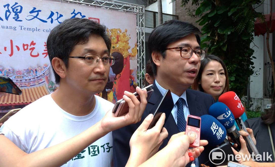 陳其邁出席雞籠城隍文化祭古早味小吃美食節。 圖：陳佩君／攝（資料照片）