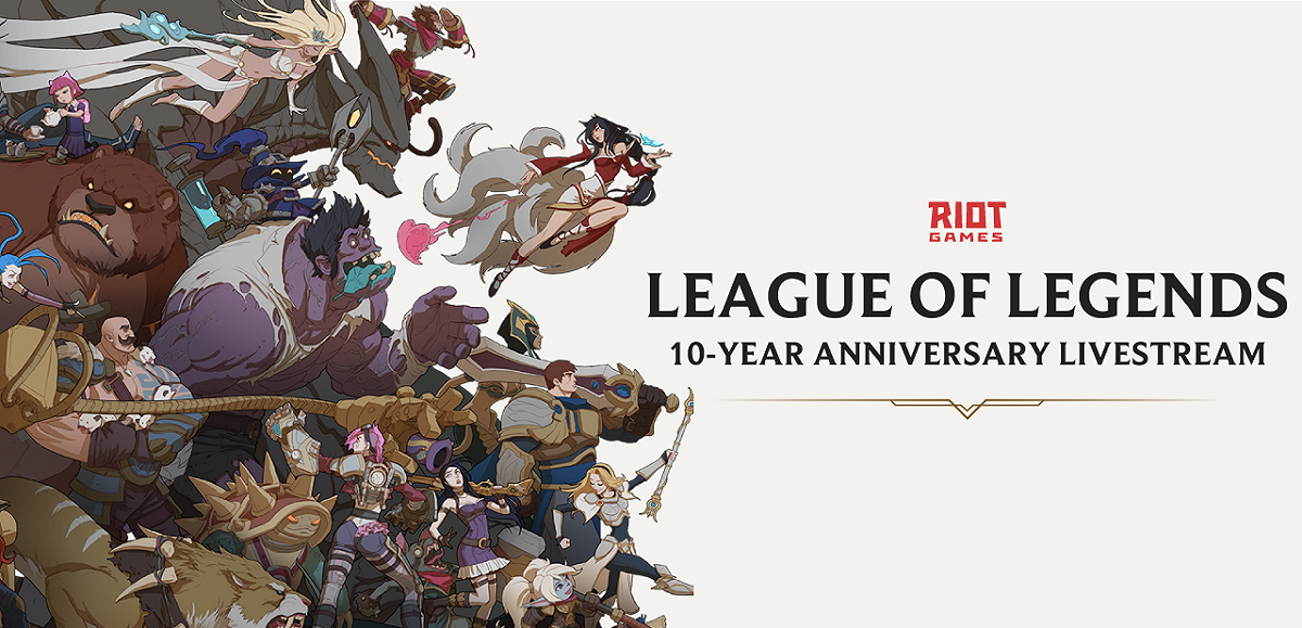 Riot Games 今（17）日宣布將以一連串活動慶祝《英雄聯盟》十週年 圖：Riot Games/提供
