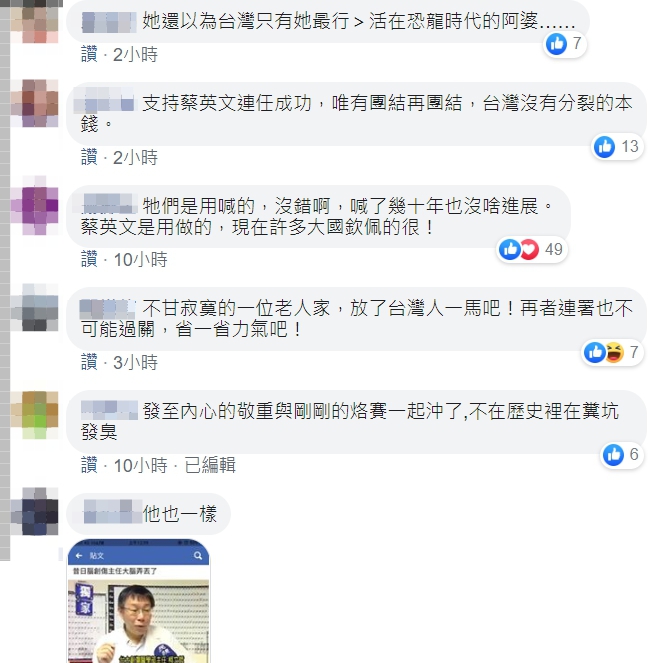 網友們看法。 圖：翻攝自王瑞德臉書