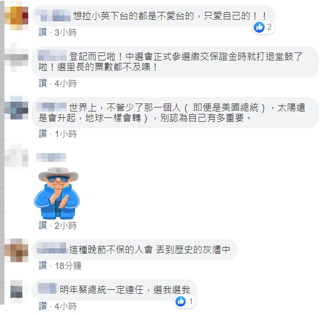 網友們看法。 圖：翻攝自王瑞德臉書