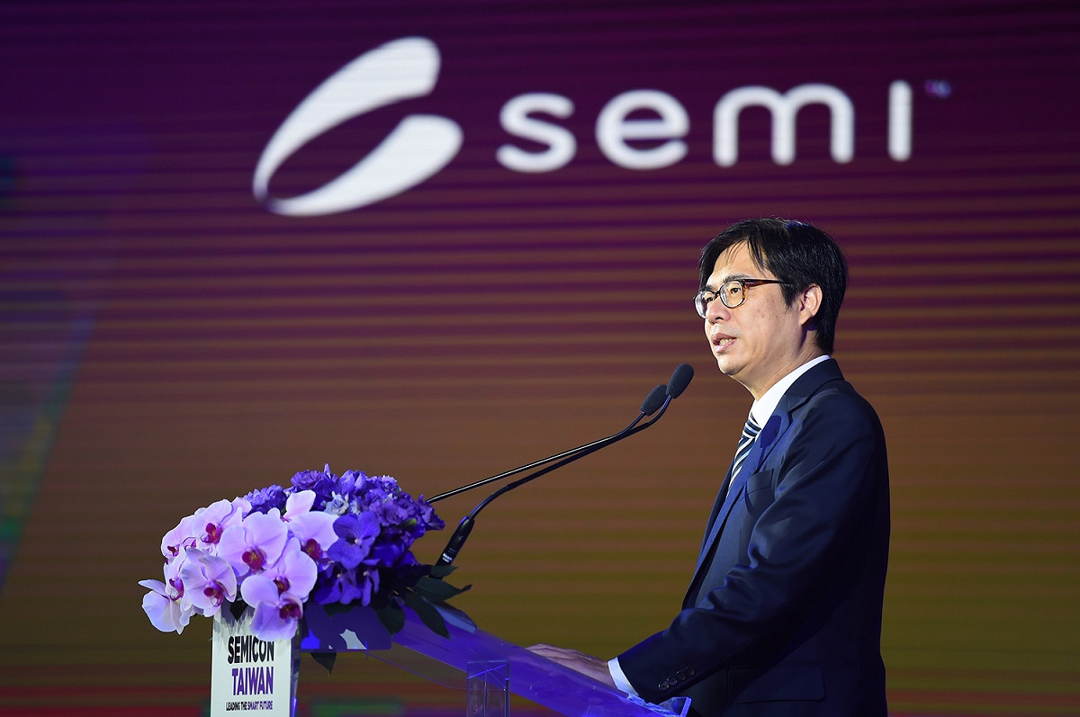 行政院副院長陳其邁今（18）天出席半導體業盛會「SEMICON Taiwan 2019」。 圖：行政院提供