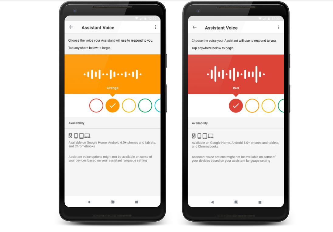 Google宣布，旗下語音助理Google Assistant正式在美國以外的9個國家，推出「新聲音」，除了原有的女聲之外，用戶還擁有另一種聲音可選擇。 圖：翻攝自Google官網