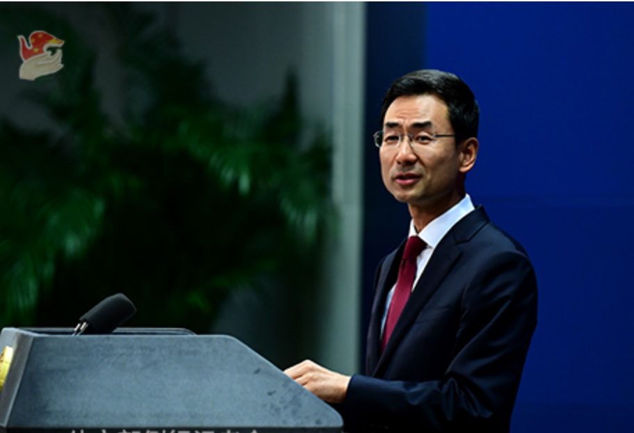 中國外交部發言人耿爽。 圖：翻攝中國外交部網站