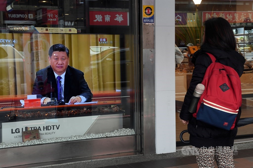 中共總書記習近平昨天出席全國政協成立70週年大會時，在對台部分，重申「要堅持『一個中國』原則和『九二共識』，堅決反對任何形式的『台獨』分裂活動」。 圖/中央社（資料照片）