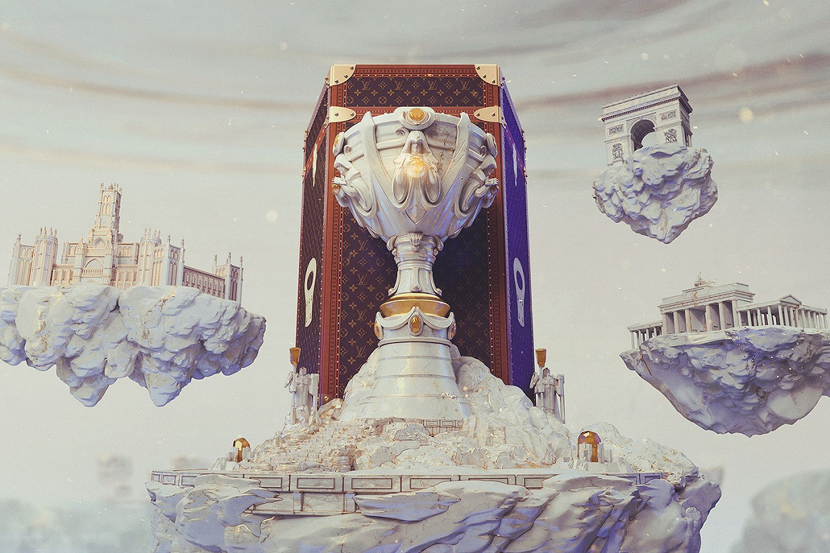 知名法國時尚精品路易威登（Louis Vuitton）與 Riot Games 宣布合作打造世界冠軍獎盃陳列箱。 圖：翻攝自 Riot Games