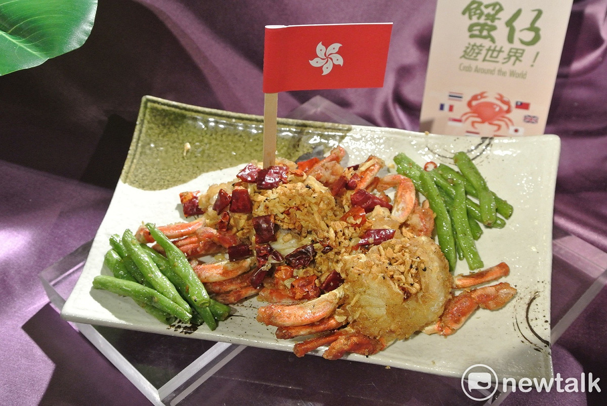 星饗道的香港避風塘蟹。 唐復年/攝